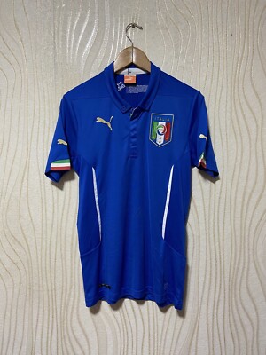 ITALY 2014 2015 HOME FOOTBALL SHIRT SOCCER JERSEY PUMA 744288 sz S