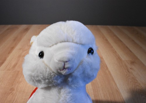 Kelly Toy Beige Llama Alpaca 2018 Plush With Red Saddle(310-500-1) - Picture 6 of 6