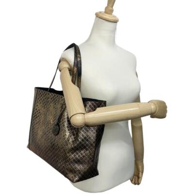 BOTTEGA VENETA★Intrecciomirage Gold/Black Tote Bag Bottega Veneta Tote Bag Intreccio Mirage Black Gold | eBay