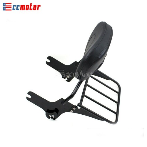 Sissy Bar Backrest W/ Luggage Rack For Harley Road King FLHT FLHX FLTR '97-'08 - Picture 6 of 9