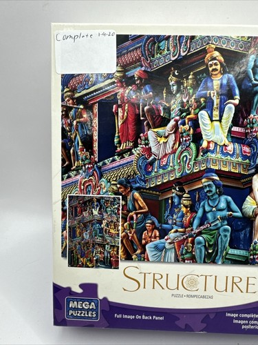 Structure Jigsaw Puzzle Sri Mariamman Temple 1000 Pieces Mega Preowned - Picture 3 of 6