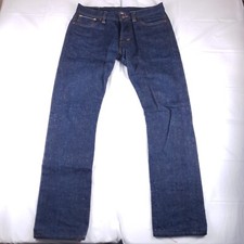 Ciano Farmer Denim Co Selvedge Indigo Jeans Button Fly 901 Sz 34x31 Made In USA