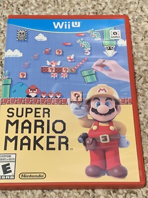 Super Mario Maker,Nintendo Wii U 2015, Game And Case Tested Clean Disk
