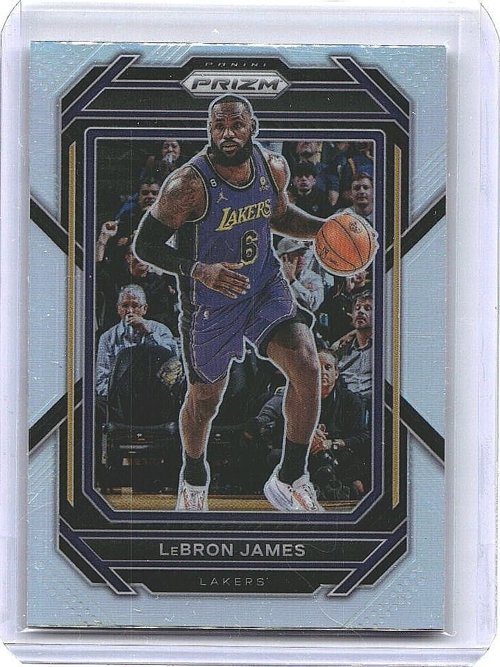 2022-23 Panini Prizm LeBron James Silver Prizm Card #134 Los Angeles Lakers