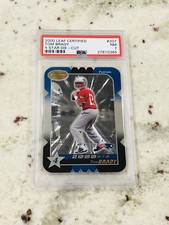 2000 TOM BRADY LEAF CERTIFIED ROOKIE RC #207 PSA 7 SSP 248/1500 DIE-CUT 4 STAR
