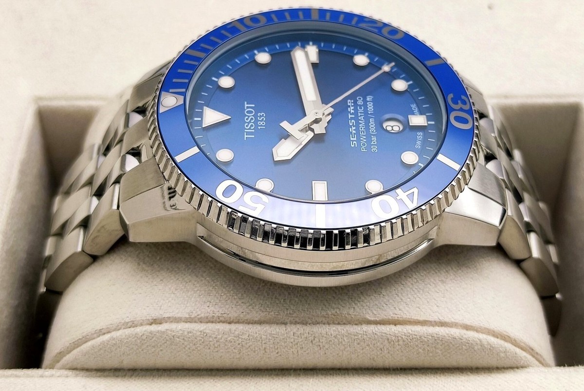 Tissot Seastar 1000 Powermatic 80 Automatic Blue Men's Watch Tissot Seastar 1000 Powermatic 80 Automatic Blue Men's Watch