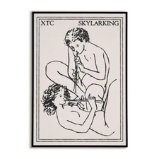 XTC Skylarking Poster | Vintage Psychedelic Pop Music Wall Art