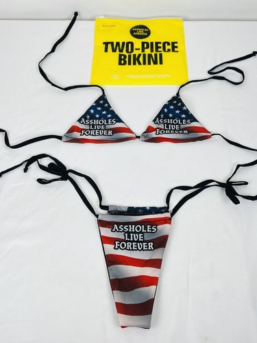 Arschlöcher*s Live Forever ALF NEU 4. Juli Flagge Adler Bikini Badeanzug brasilianisch - Bild 7 von 11