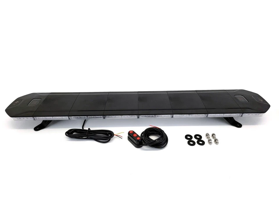 120cm 1.2M 48" Van Truck LED Amber Light Bar Beacon Hazard Recovery Lightbar - Image 2 of 4