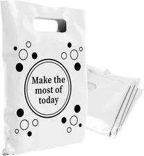 OPTIPAK Plastic bags with handles 12x15 Merchandise-B4