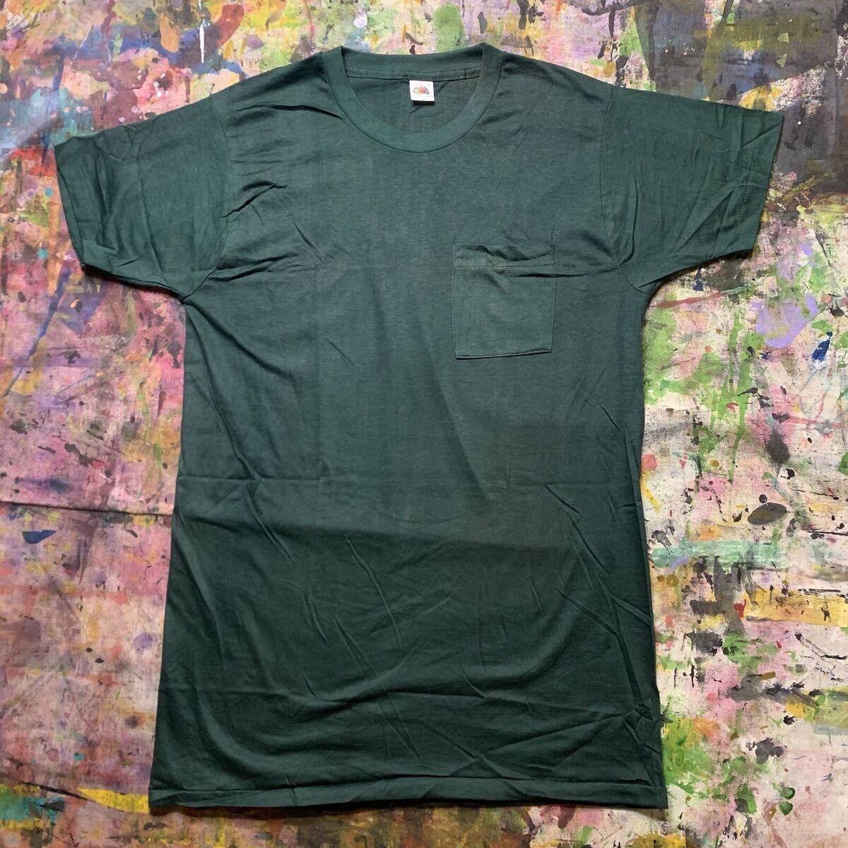 ナス紺☆XL 70s USA製 FRUIT OF THE LOOM 半袖スウェット ナス紺☆XL 70s USA製 FRUIT OF THE LOOM 半袖スウェット