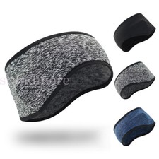 Fleece Ear Cover Winter Sweatband Ear Warmer Ponytail Headband Running UK Stock