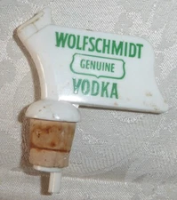 Vintage Wolfschmidt Genuine Vodka Bottle Pourer