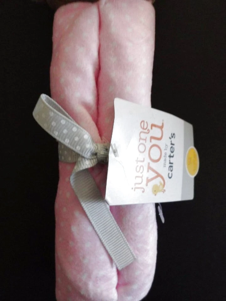 NWT Carter's Just One You Girl's Monkey Pink Security Blanket/Rattle VHTF - Image 3 of 4