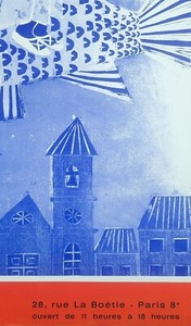 Zoravia BETTIOL — Affiche originale d'exposition en lithographie, Galerie Debret, Paris — vue 8 sur 9