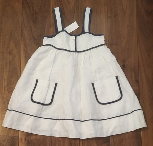 BNWT NEW DESIGNER STELLA MCCARTNEY FOR GAP WHITE LINEN DRESS & KNICKERS AGE 4 YR - Picture 7 of 7