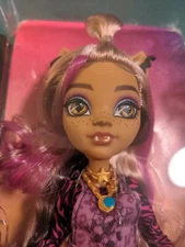 Monster High Clawdeen Wolf Doll & Pet Cat Cresent New In Box