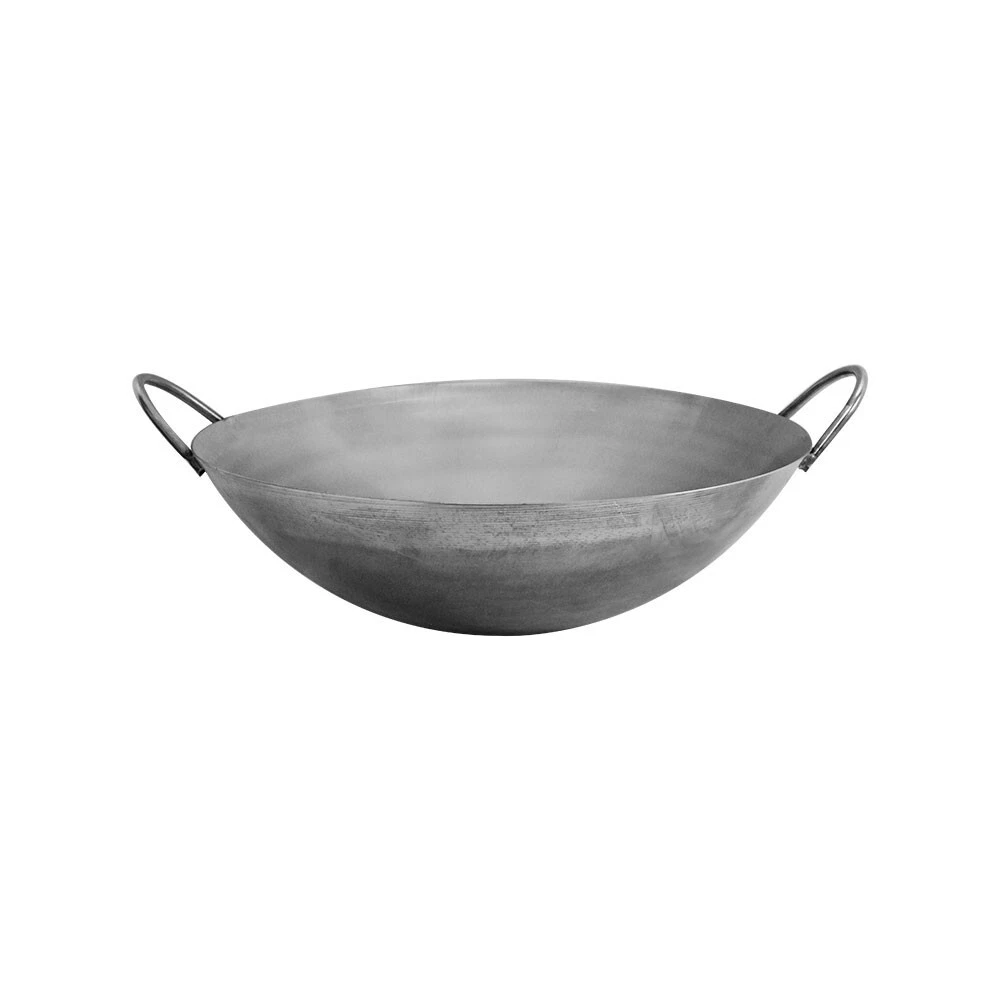 17-1/2" Carbon Steel Wok Pan Gourmet Chef Chinese Traditional Wok Cookware