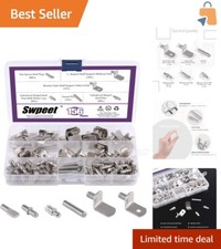 156Pcs Nickel Plated Shelf Support Pins - 6 Styles Home Organization Solution