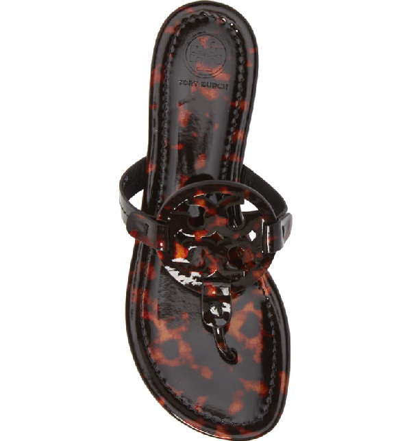 tory burch miller sandals tortoise shell
