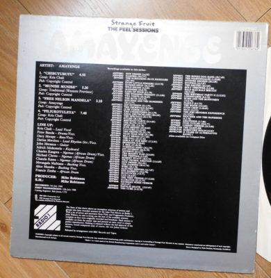 Amayenge LP The Peel Sessions BBC STRANGE FRUIT John WORLD MUSIC