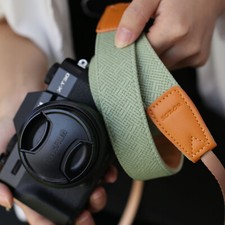 2/3cm PU Leather Camera Shoulder Strap Neck Belt For Canon Nikon Sony Fuji Leica