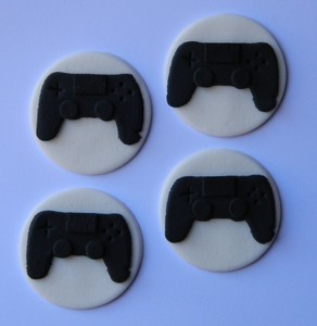 12 edible playstation PS4 cupcake topper DISC controller CAKE ...