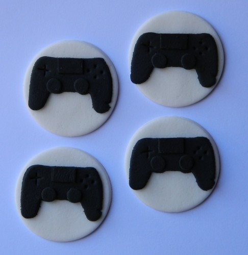 12 edible playstation PS4 cupcake topper DISC controller CAKE ...