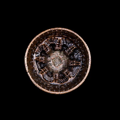Tibetan Antique TSA TSA Mould TSATSA Mold Hand-Carved Om Ah Hum Lima Bronze 4.1''