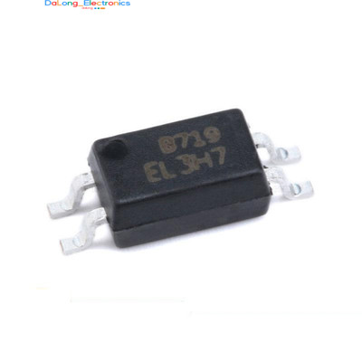 (100 Pcs)SMD EL3H7(B)(TA)-G SOP-4 Photocoupler Chip