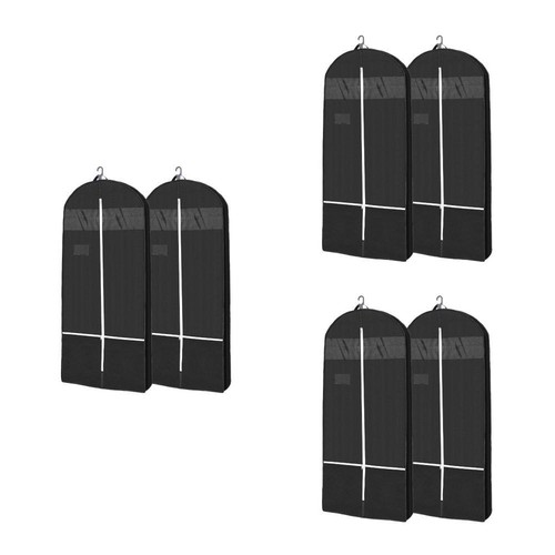 3 Pieces Kleidersack Lang Kleideraufbewahrungstasche Mit Sichtfenster - Bild 8 von 12