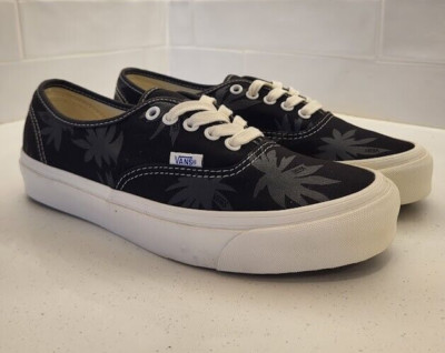 Vans Authentic OG LX Canvas Island Leaf Black Raven Mens Size 9
