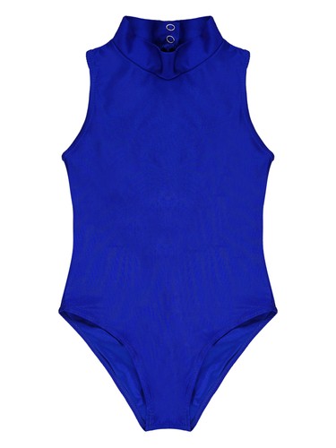 Girls Sleeveless Backless Ballet Dance Leotard Mock Neck Gymnastics Bodysuit - 第 8/54 張圖片