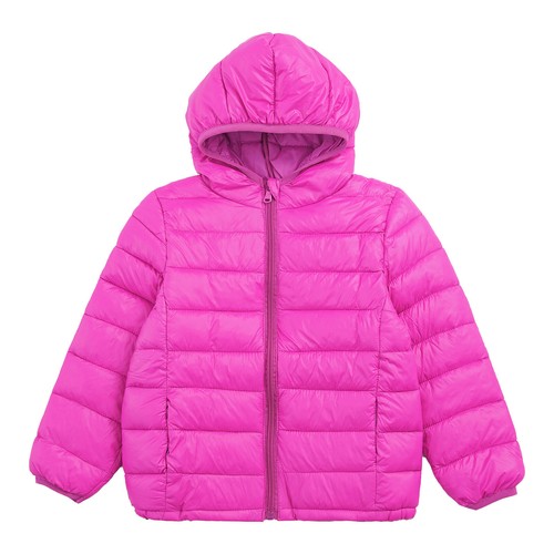 Kid Girl Cotton Long Sleeve Hooded Outerwear Winter Warm Casual Jackets Coat - Picture 45 of 74