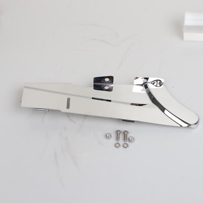 Chrome Lower Belt Guard Cover For Harley Dyna Low Rider Fat Street