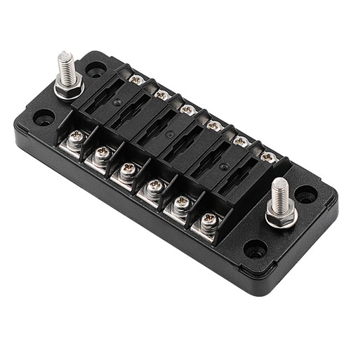 6-Weg Sicherungshalter KFZ LKW Sicherungskasten Auto Boot Blade Sicher 12V~32V - Picture 12 of 12