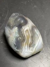 Botswana Agate Moss Palm Stone  2.03in x 1.56in x 1.48in 123g