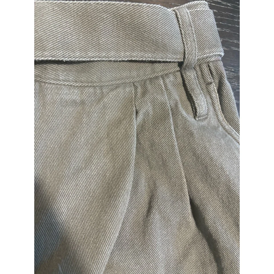 Pantalones Cortos Tibi Cintura Alta Sarga - Lujo - Atemporal - Armario Cápsula Foto 4 de 4