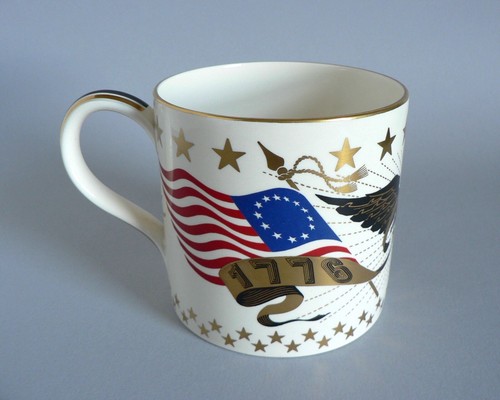 WEDGWOOD AMERICAN BICENTENNIAL MUG 1976 BOXED CERTIFICATE RICHARD GUYATT TANKARD - Picture 6 of 20
