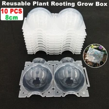 10Pcs 8CM Plant Root Balls Visible High Pressure Plant Grow Layer Pod Balls