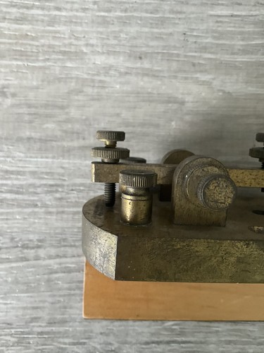 Signal Electric Antique Brass Morse Code Telegraph Key vintage USA Ham Radio? - Picture 8 of 24
