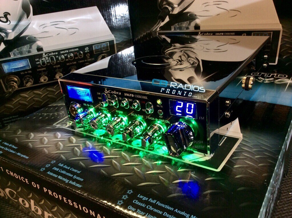 Cobra 29 LTD Chrome AM/FM CB -GREEN NITRO + PERFORMANCE TUNED +