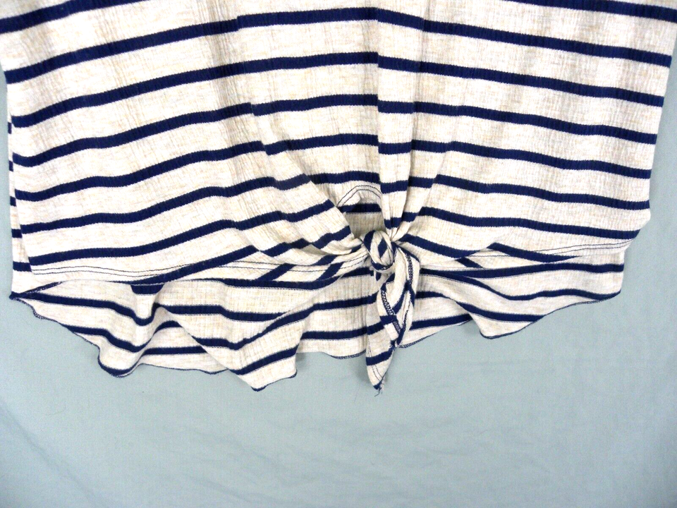 French Laundry Women's XL Blouse Pullover HiLo Hem Sleeveless Hem Tie