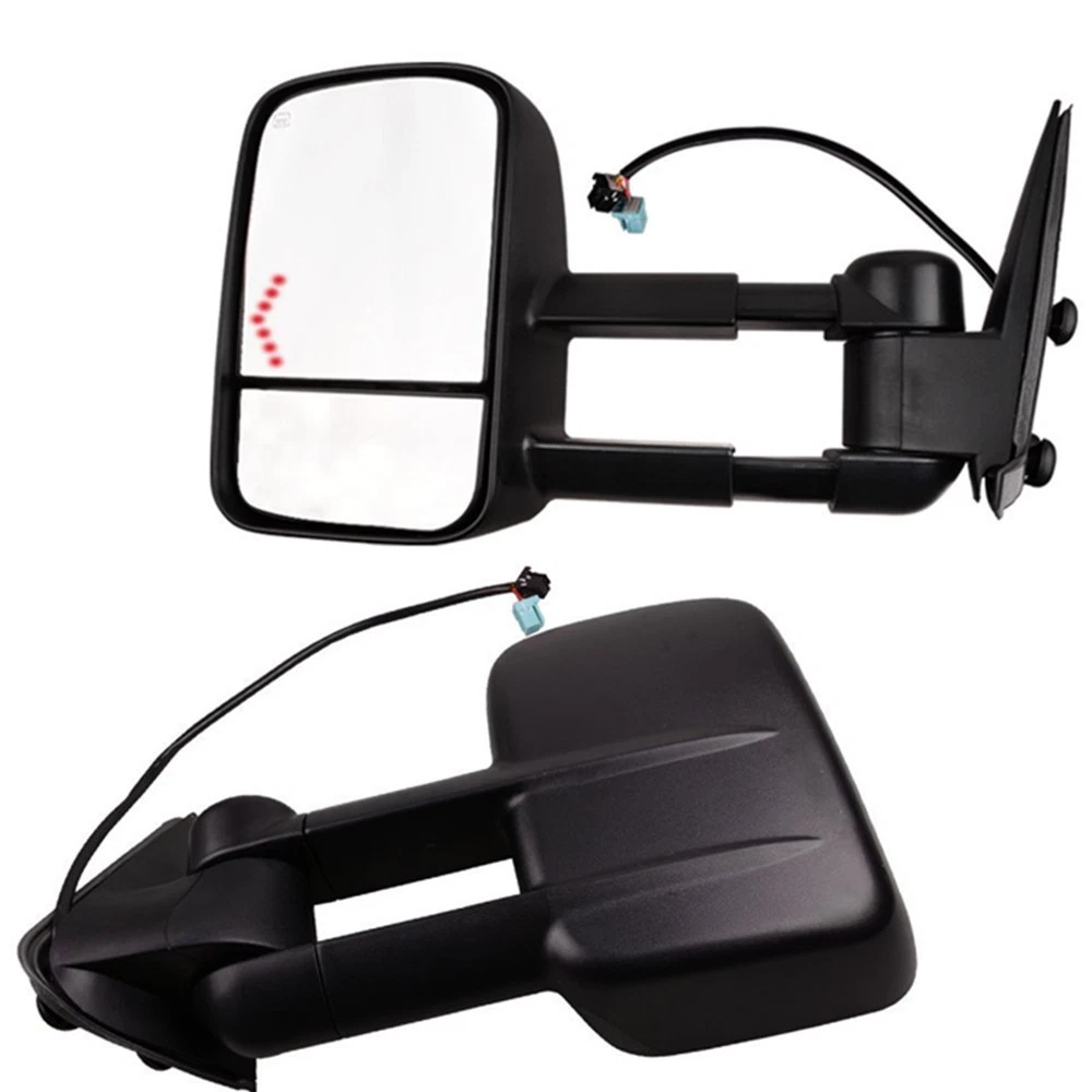 Towing Power Heated Lh Rh Side Mirrors w Led Turn Signal For 2003