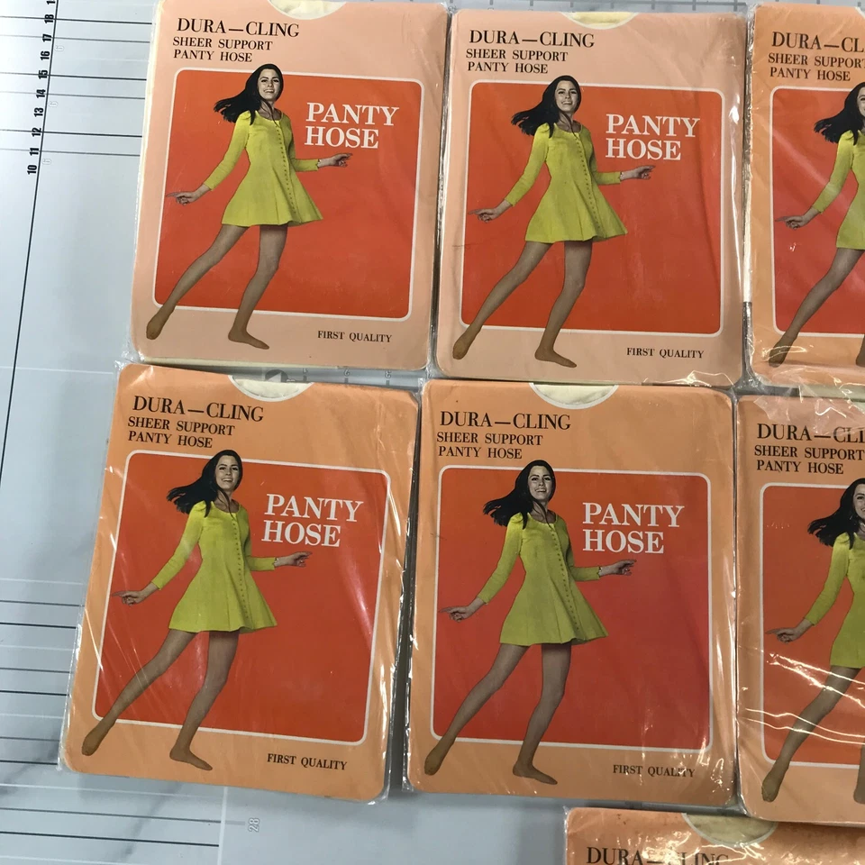 Lote de 9 Panty Manguera Pantimedias Dura Cling Soporte Transparente Se Ajusta a 5'8" - 5'11" Foto 2 de 4