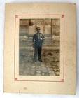 Belle Photo 16x12 Gendarme 1880-1900 Képi Uniforme Trèfles Gendarmerie ORIGINAL