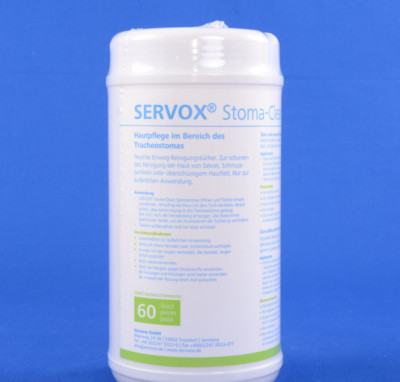 Reinigungstücher Tracheostoma 60x Pflege ohne Alkoh. Servox Stoma Clean Orbisana