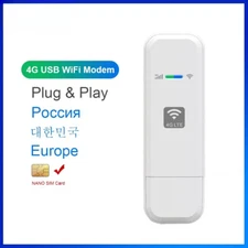 Lte Router Modem 4G Wifi SIM Card Dongle Portable Mobile Wifi Uif Plug and Play