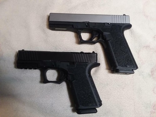 AlphaWolf Stainless Steel Slide For GLOCK 21 Gen3 – Silver Finish With Dovetail & OEM Serrations
