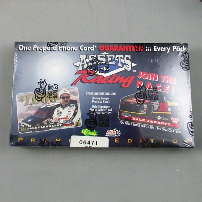 1995 CLASSIC ASSETS RACING CARD FACTORY SEALED AND NUMBERED BOX